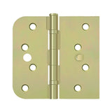 Special Hinge for Fiber Glass Doors, 4" x 4-1/4" x 5/8" Radius x SQ, Ball Bearings, Security Stud