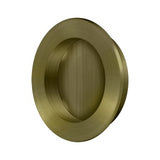 Flush Pull , Round, HD, 2-3/8", Solid Brass