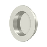 Flush Pull , Round, HD, 2-3/8", Solid Brass