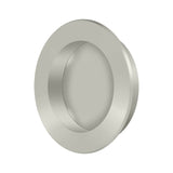 Flush Pull , Round, HD, 2-3/8", Solid Brass