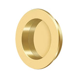 Flush Pull , Round, HD, 2-3/8", Solid Brass