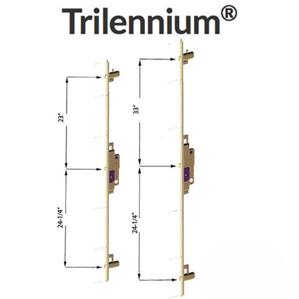 Trilennium by Endura hardware from the Golden Locks catalog