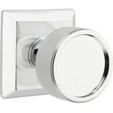 Emtek 8531 Select Brass Knob With Conical Stem And Quincy Rosette Dummy, Pair