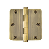 Emtek 91023 Residential Plain Bearing Hinges (Pair), 3-1/2" x 3-1/2" with 1/4" Radius Corners, Plated Steel