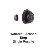 Emtek 8481 Watford Thumbturn Privacy Bolt - Single Rosette - Use with Brass Passage Set