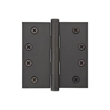 Emtek 96416 5 Inch Solid Brass Ball Bearing Door Hinges with Square Corners (pair)