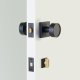 Emtek 8583 Square Thumbturn Privacy Bolt - Double Rosettes with Indicator - Use with Brass Passage Set