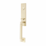 Emtek 4216 Hercules Smooth Full Length Single Cylinder Entrance Handleset - Brass Tubular