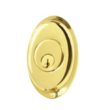 Emtek 8458 Saratoga Deadbolt - Brass - Single Cylinder