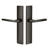 Emtek 8143 STRETTO Narrow Trim Lockset, 1-1/2" x 11" Modern Rectangular Non-Keyed, Brass Tubular, Passage