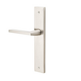 Emtek 8041 STRETTO Narrow Trim Lockset, 2" x 10" Modern Rectangular Non-Keyed, Brass Tubular, Dummy Single Sided