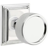 Emtek 8261 Select Brass Knob With Conical Stem And Wilshire Rosette Privacy Set