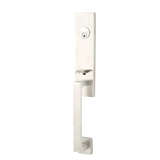 Emtek EMP4818 Davos Single Cylinder Entrance Handleset - Brass Tubular - EMPowered Upgrade