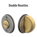 Emtek 8482 Watford Thumbturn Privacy Bolt - Double Rosettes - Use with Brass Passage Set