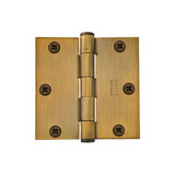 Emtek 91013 Residential Plain Bearing Hinges (Pair), 3-1/2" x 3-1/2" with Square Corners, Plated Steel