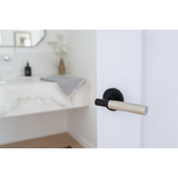 Emtek 8561  Select Brass Lever Handle With Stem And Wilshire Rosette Dummy, Pair