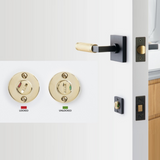 Emtek 8683 Disk Thumbturn Privacy Bolt - Double Rosettes with Indicator - Use with Brass Passage Set
