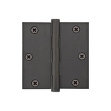 Emtek 96113 Residential Duty Hinges (Pair), 3-1/2" x 3-1/2" with Square Corners