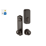 Emtek EMP7990 EMPowered Rope 5-1/2" Center-to-Center Keyed Sideplate Lockset, Passage/Single Keyed - Brass Tubular