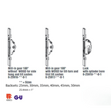 LOCK WITH CYLINDER BORE 1-3/8" (35MM) BS, 7-7/8" (200MM) PZ