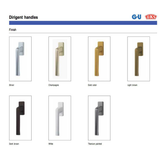 TILT & TURN DIRIGENT-F INSIDE HANDLE, 7 X 33MM SPINDLE