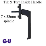 TILT & TURN DIRIGENT-F INSIDE HANDLE, 7 X 33MM SPINDLE