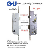 ATRIUM 35/92 TONGUE VERSION MULTIPOINT LOCK REPLACEMENT FOR OLD STYLE GU TRIPACT LOCK