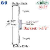 ATRIUM 35/92 TONGUE VERSION MULTIPOINT LOCK REPLACEMENT FOR OLD STYLE GU TRIPACT LOCK