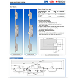 RHINO 50/92 ACTIVE 3-POINT HOOK BOLT , G-U / FERCO - SILVER FERGUARD