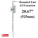 EXTENSION 525MM ROUNDED END, SECURY AUTOMATIC - STAINLESS STEEL