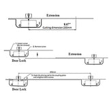 EXTENSION 525MM ROUNDED END, SECURY AUTOMATIC - STAINLESS STEEL