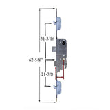 16MM SECURY SH2 RHINO WITH RADIUS ENDS AND ANTI-SLAM DEVICE FOR LATCH, 45/92, 6'-8" DOORS