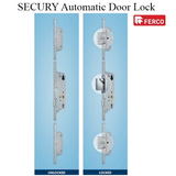 SECURY Automatic Door Lock for lever handle with North American Cylinder, 6'8" Door, 45mm backset