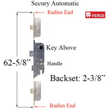 GU SECURITY AUTOMATIC DOOR LOCK, 6'8" DOOR, STAINLESS STEEL
