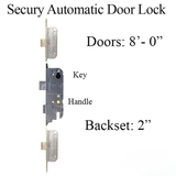 G-U / Ferco SECURY 50/92 Automatic Door Lock 8-0 Door for LEVER Handles - Stainless Steel