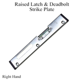 RAISED LATCH & DEADBOLT STRIKE PLATE - RIGHT HAND
