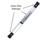 STRIKE PLATE, LATCH & DEADBOLT, RAISED RIGHT HAND