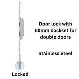 G-U / Ferco Secury S-Bolt Inactive Door Lock for Lever Handle - 50mm backset