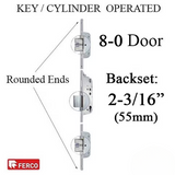 SECURY AUTOMATIC MULTIPOINT LOCK, KEY OPERATED, 55/92 GEAR DRIVEN 8-0 DOOR