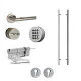 SECURY AUTOMATIC MULTIPOINT LOCK, KEY OPERATED, 55/92 GEAR DRIVEN 8-0 DOOR