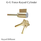 G-U / FERCO CYLINDER FOR 1-3/4 OR 2-1/4 DOOR, SCHLAGE - KEY - SATIN CHROME