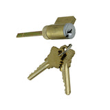 G-U / FERCO 1 INCH CYLINDER, SCHLAGE KEYWAY - KEYED ALIKE - BRUSHED CHROME