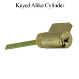 G-U / FERCO 1 INCH CYLINDER, SCHLAGE KEYWAY - KEYED ALIKE - BRASS