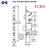 G-U MONOLOCK 30/92 EURO SINGLE POINT MORTISE LOCK (SPL) - STAINLESS STEEL