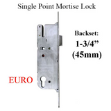 G-U MONOLOCK 45/92 EURO SINGLE POINT MORTISE LOCK (SPL) - STAINLESS STEEL