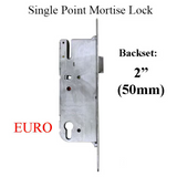 G-U MONOLOCK 50/92 EURO SINGLE POINT MORTISE LOCK (SPL) - STAINLESS STEEL