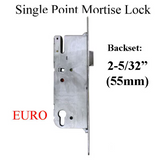 G-U MONOLOCK 55/92 EURO SINGLE POINT MORTISE LOCK (SPL) - STAINLESS STEEL