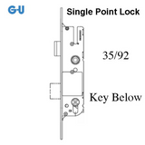 G-U MONOLOCK 35/92 SINGLE POINT MORTISE LOCK (SPL) - STAINLESS STEEL