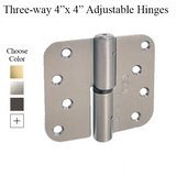 Ferco Three Way Adjustable Hinges, (Box Of 3 Hinges) - 6-C8072-Az