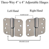 Ferco Three Way Adjustable Hinges, (Box Of 3 Hinges) - 6-C8072-Az